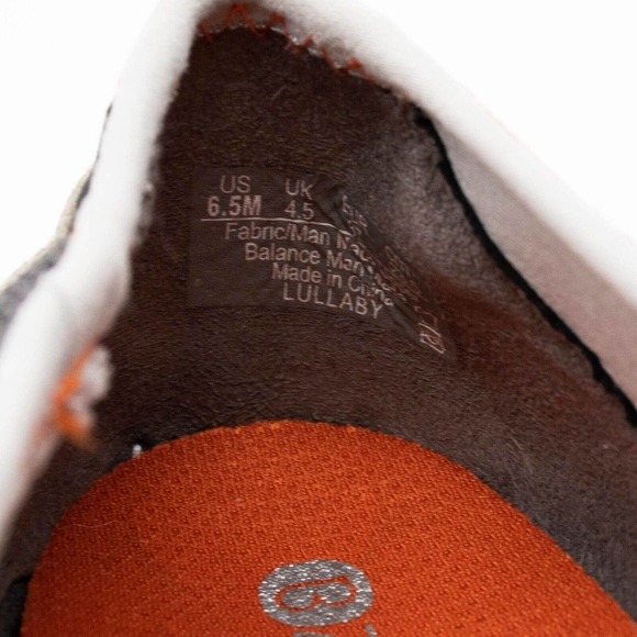 BZees Lullaby Gray Orange Slip On Sneaker Shoes SIZE 6.5 - Picture 6 of 6
